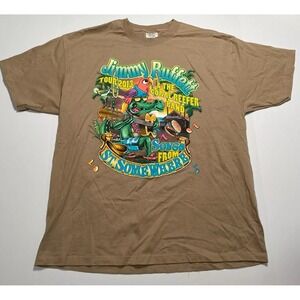 Jimmy Buffett Songs From St.Somewhere T-Shirt Men's Size XL 2013 Brown